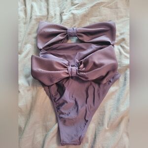 BRAND NEW Black Bow One-Piece Swimsuit